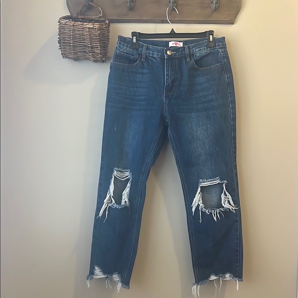 Distressed Blue Jeans for Women